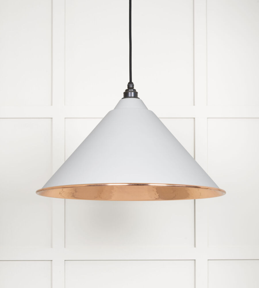 From The Anvil Hammered Copper Hockley Pendant in Flock - Image 3