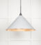 From The Anvil Hammered Copper Hockley Pendant in Flock