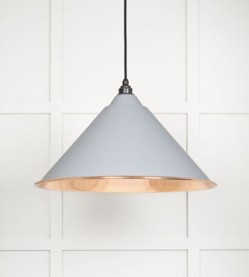 From The Anvil Smooth Copper Hockley Pendant In Birch