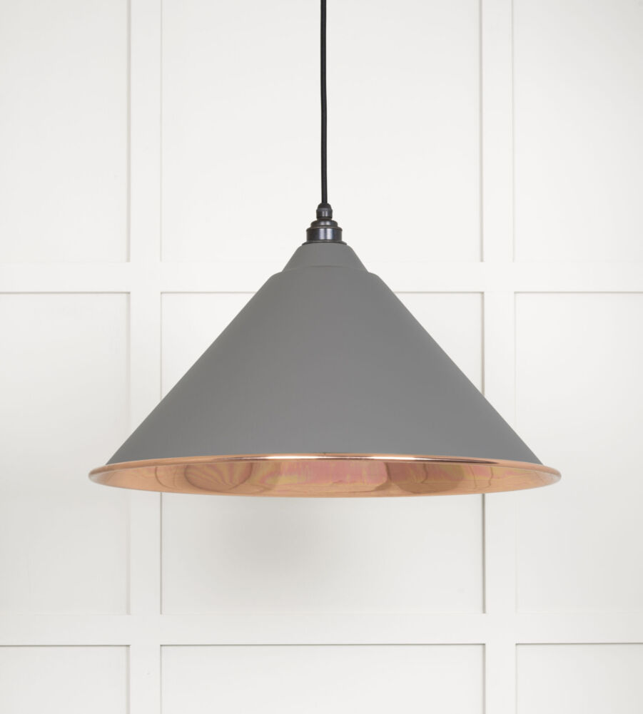 From The Anvil Smooth Copper Hockley Pendant in Bluff - Image 3