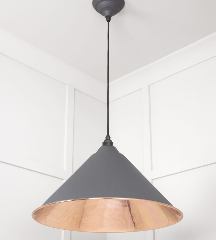 From The Anvil Smooth Copper Hockley Pendant in Bluff - Image 4
