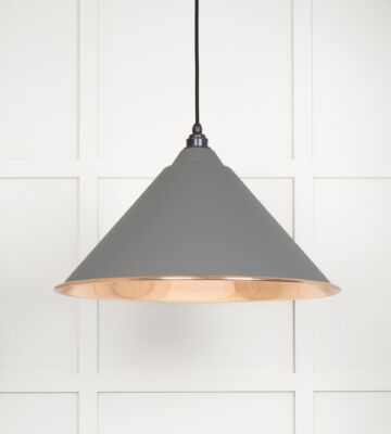 From The Anvil Smooth Copper Hockley Pendant In Bluff