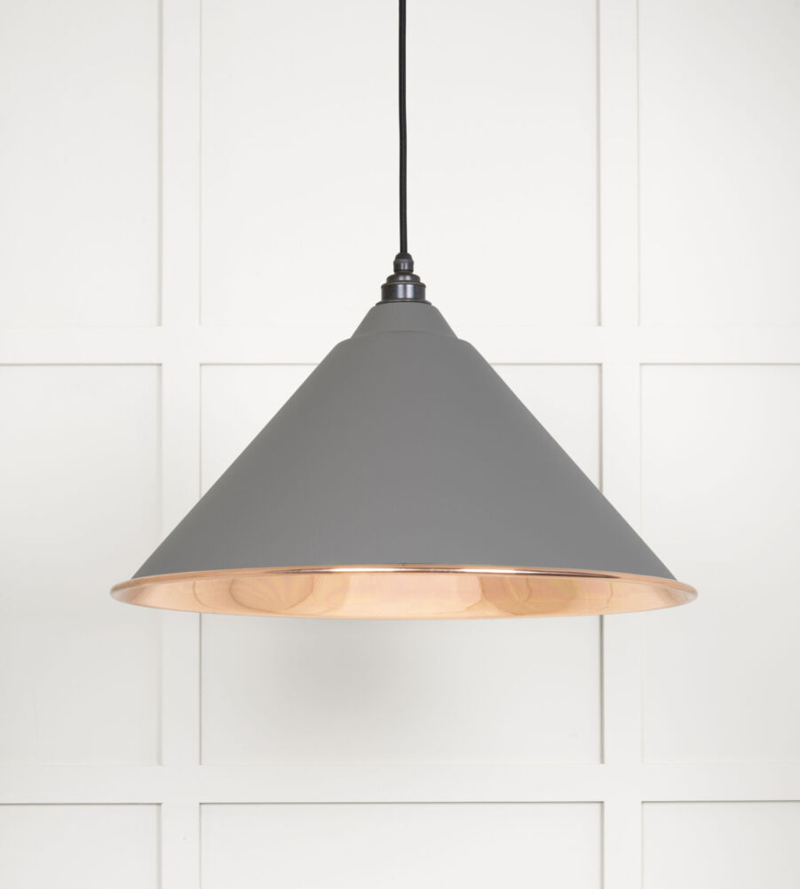 From The Anvil Smooth Copper Hockley Pendant in Bluff