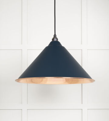 From The Anvil Smooth Copper Hockley Pendant In Dusk