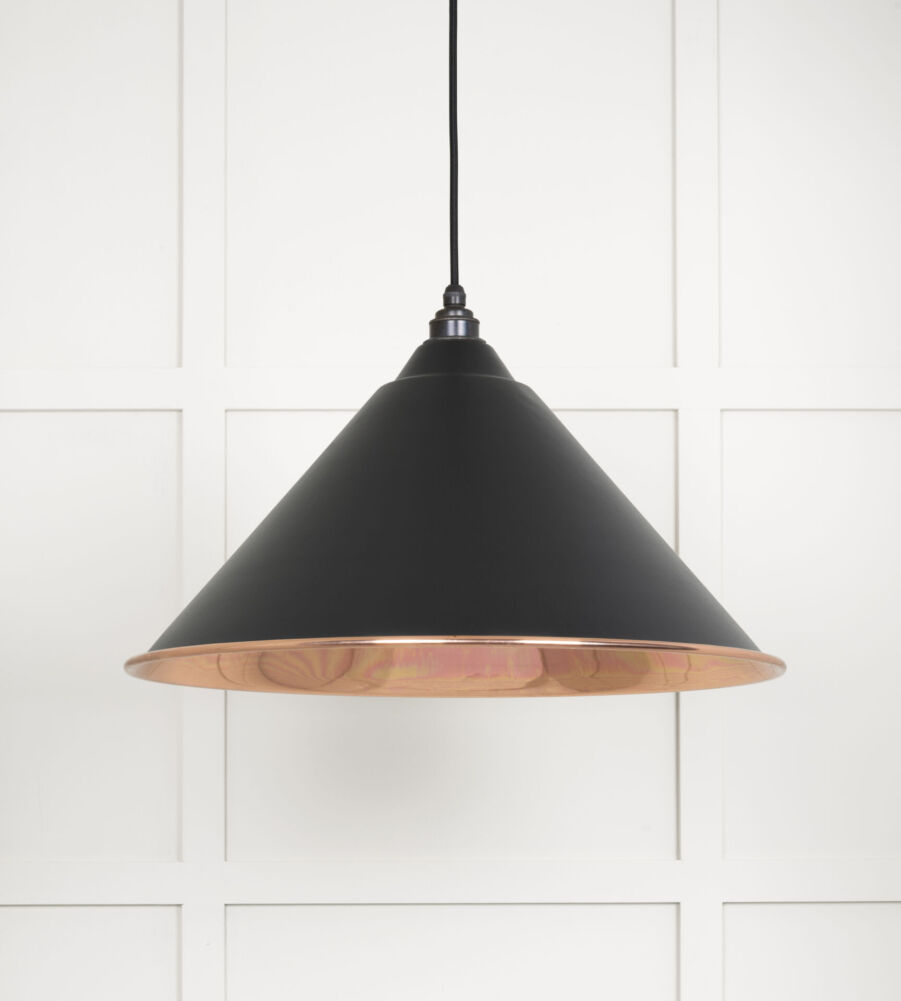 From The Anvil Smooth Copper Hockley Pendant in Elan Black - Image 3