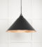 From The Anvil Smooth Copper Hockley Pendant in Elan Black