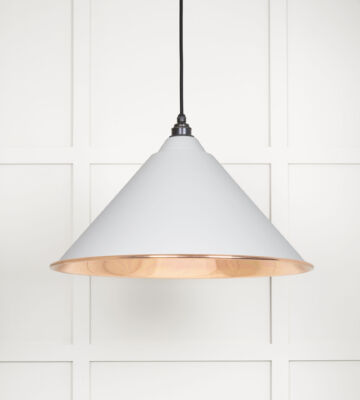 From The Anvil Smooth Copper Hockley Pendant In Flock