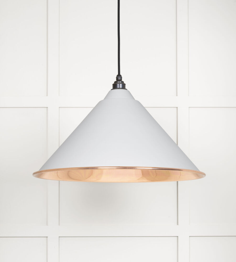 From The Anvil Smooth Copper Hockley Pendant in Flock