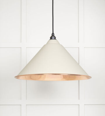 From The Anvil Smooth Copper Hockley Pendant In Teasel
