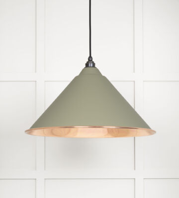 From The Anvil Smooth Copper Hockley Pendant In Tump