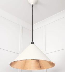 From The Anvil Hammered Copper Hockley Pendant in Teasel - Image 4