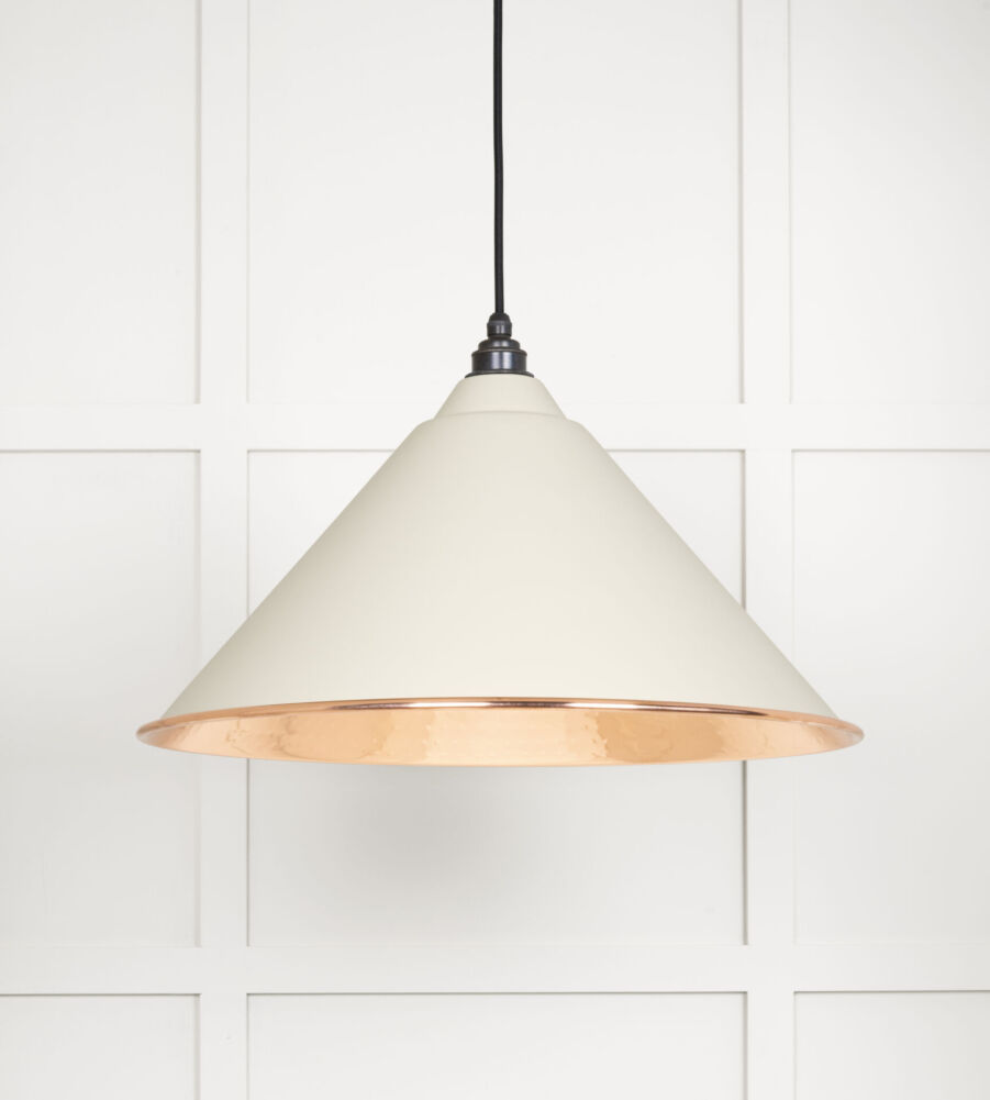From The Anvil Hammered Copper Hockley Pendant in Teasel