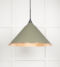 From The Anvil Hammered Copper Hockley Pendant in Tump