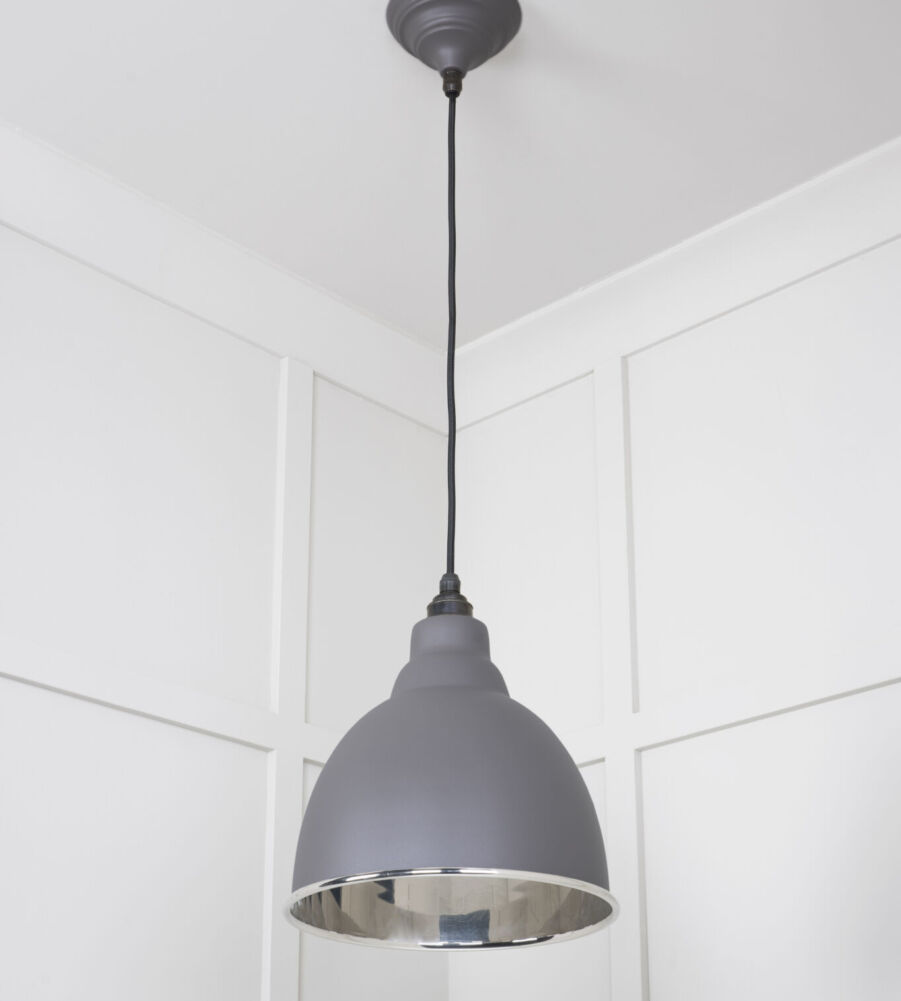 From The Anvil Smooth Nickel Brindley Pendant in Bluff - Image 4