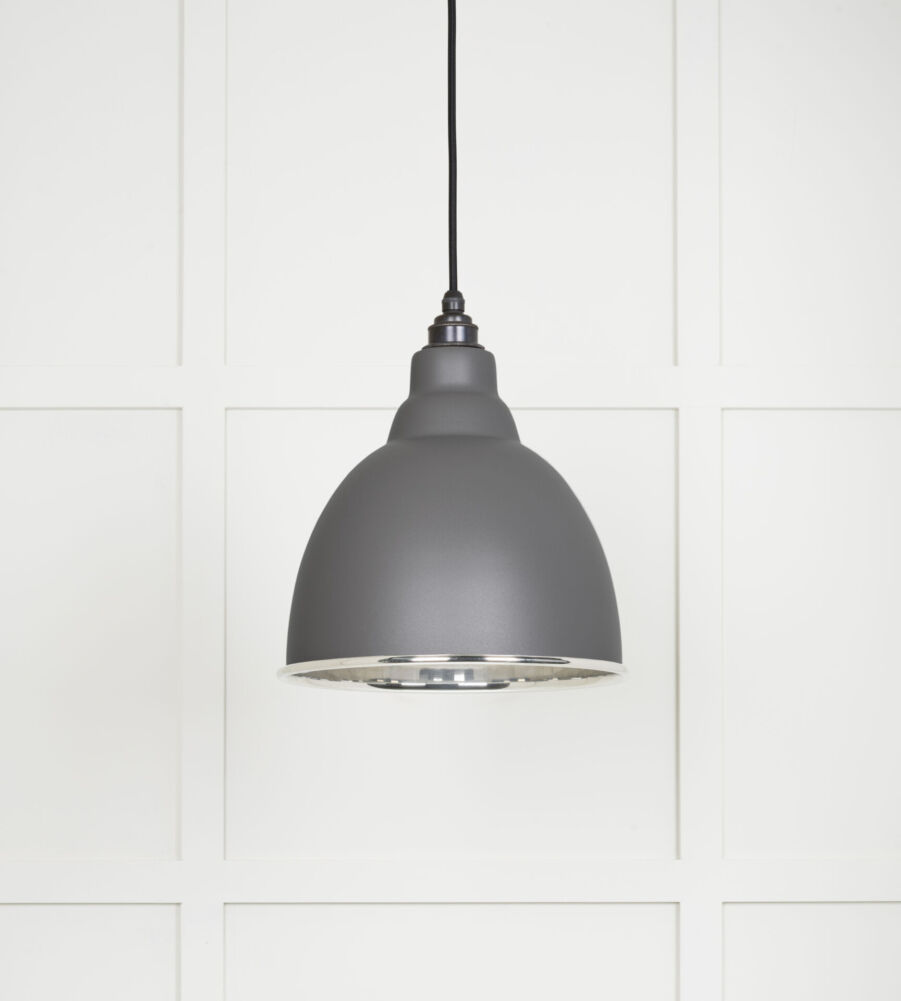 From The Anvil Smooth Nickel Brindley Pendant in Bluff