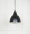From The Anvil Smooth Nickel Brindley Pendant in Elan Black