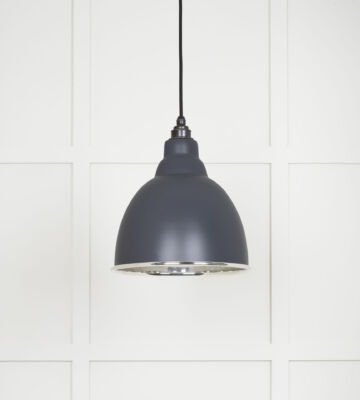 From The Anvil Smooth Nickel Brindley Pendant In Slate