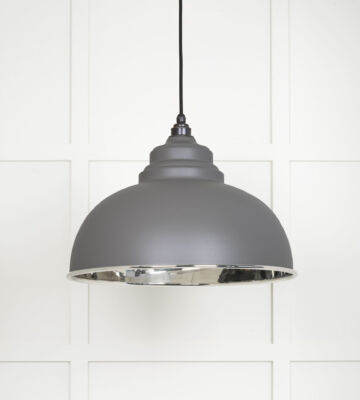From The Anvil Smooth Nickel Harborne Pendant In Bluff