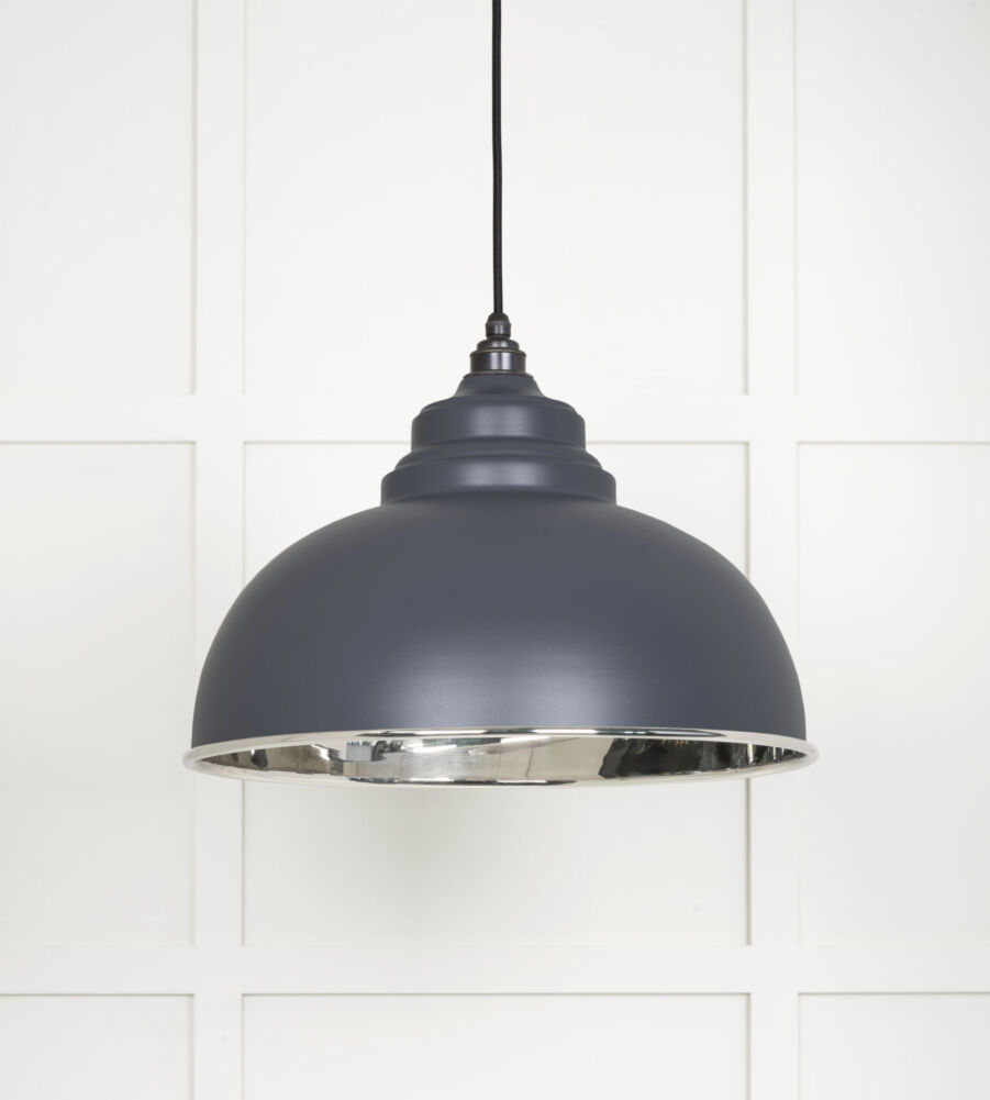 From The Anvil Smooth Nickel Harborne Pendant in Slate