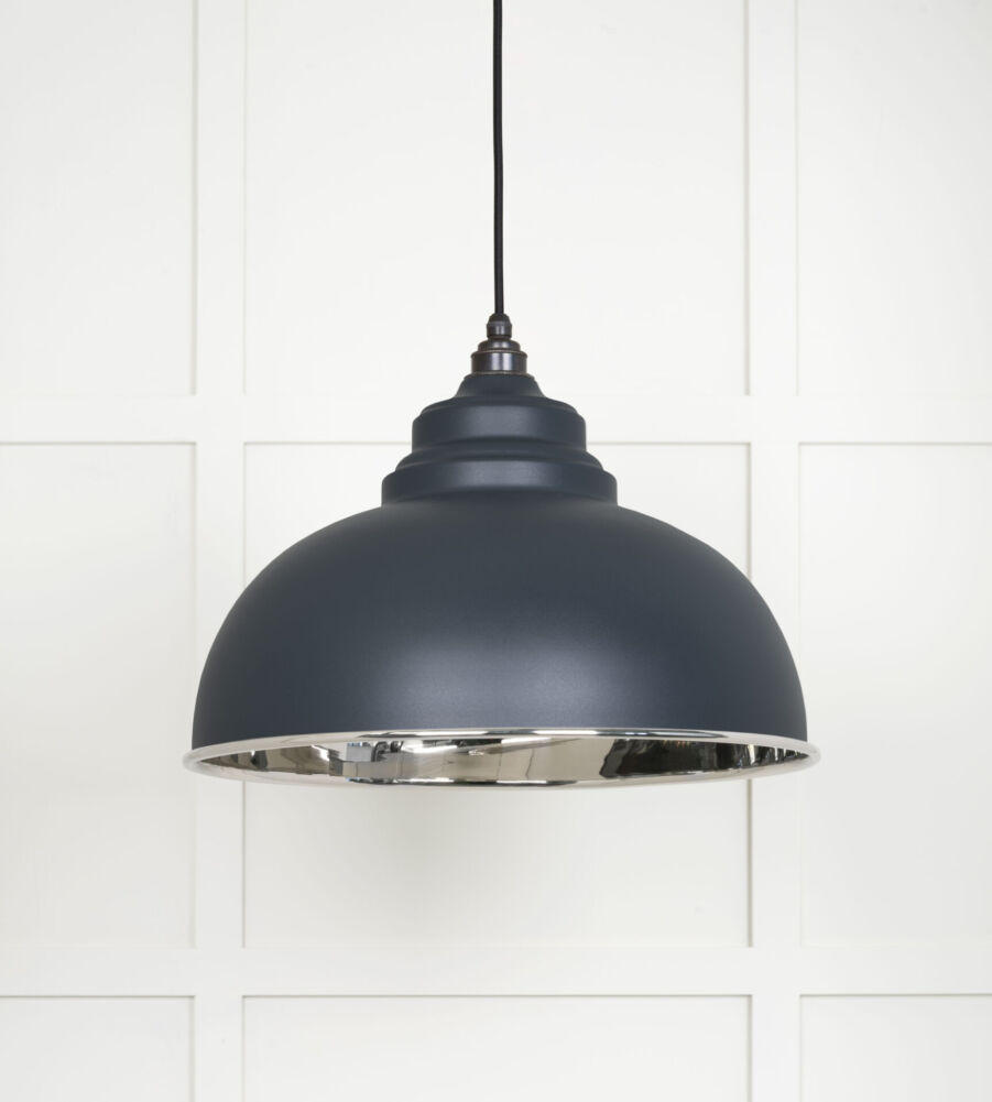 From The Anvil Smooth Nickel Harborne Pendant in Soot - Image 3