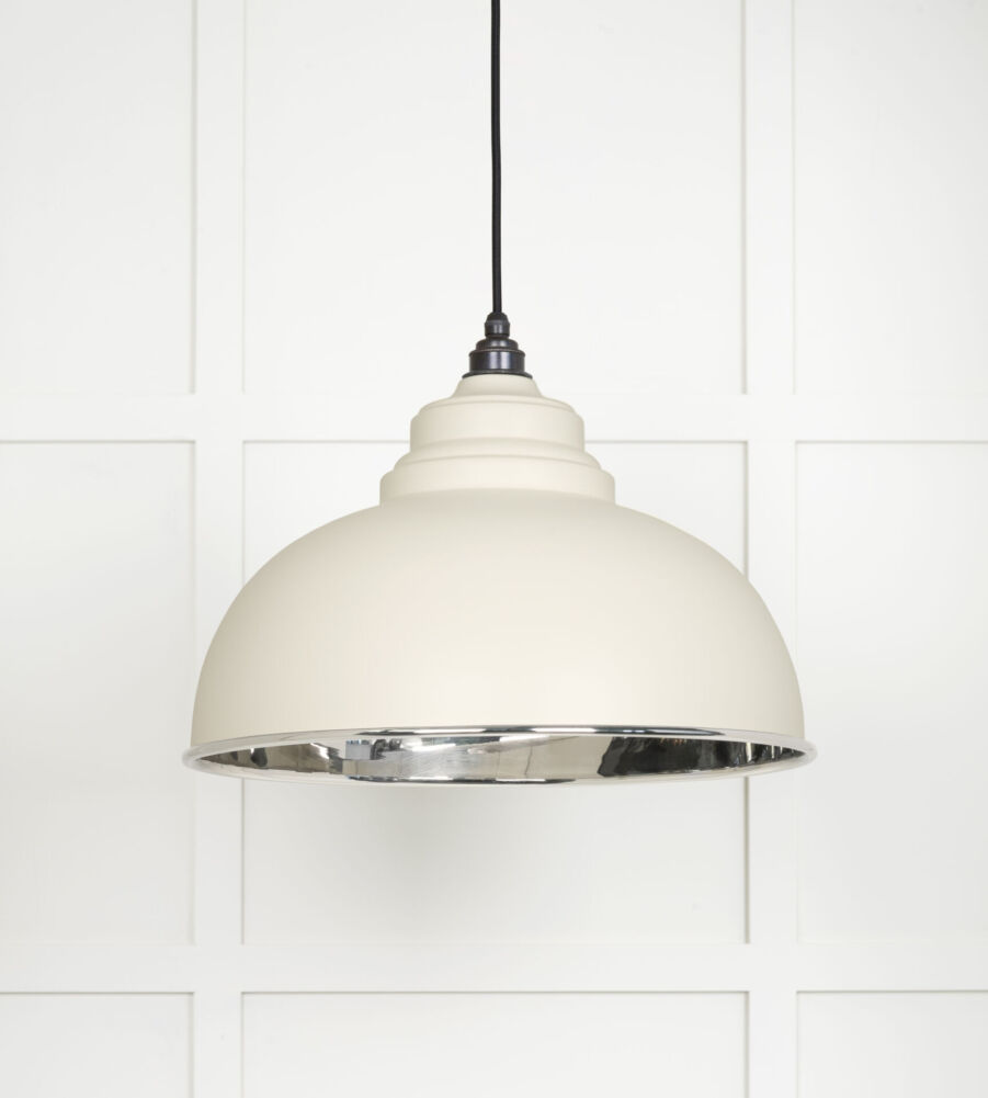 From The Anvil Smooth Nickel Harborne Pendant in Teasel