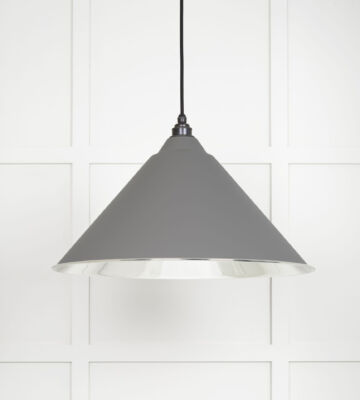 From The Anvil Smooth Nickel Hockley Pendant In Bluff