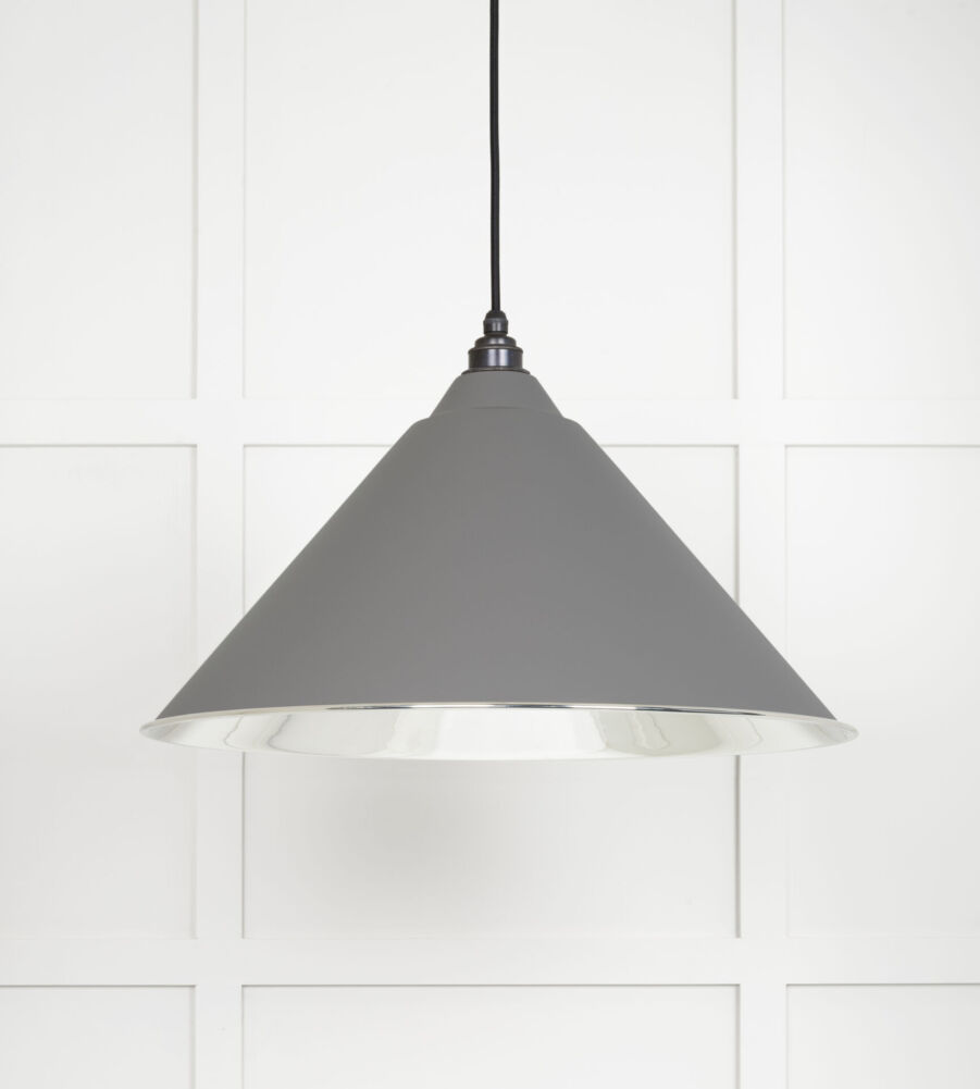 From The Anvil Smooth Nickel Hockley Pendant in Bluff