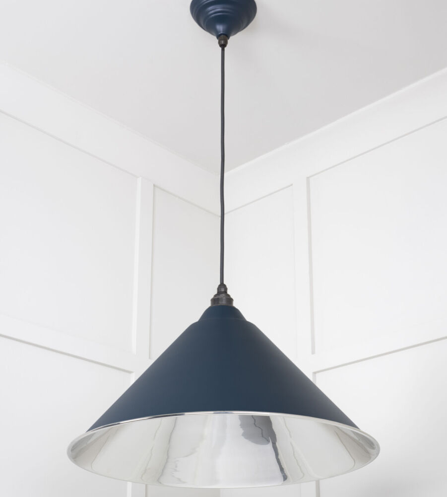 From The Anvil Smooth Nickel Hockley Pendant in Dusk - Image 4