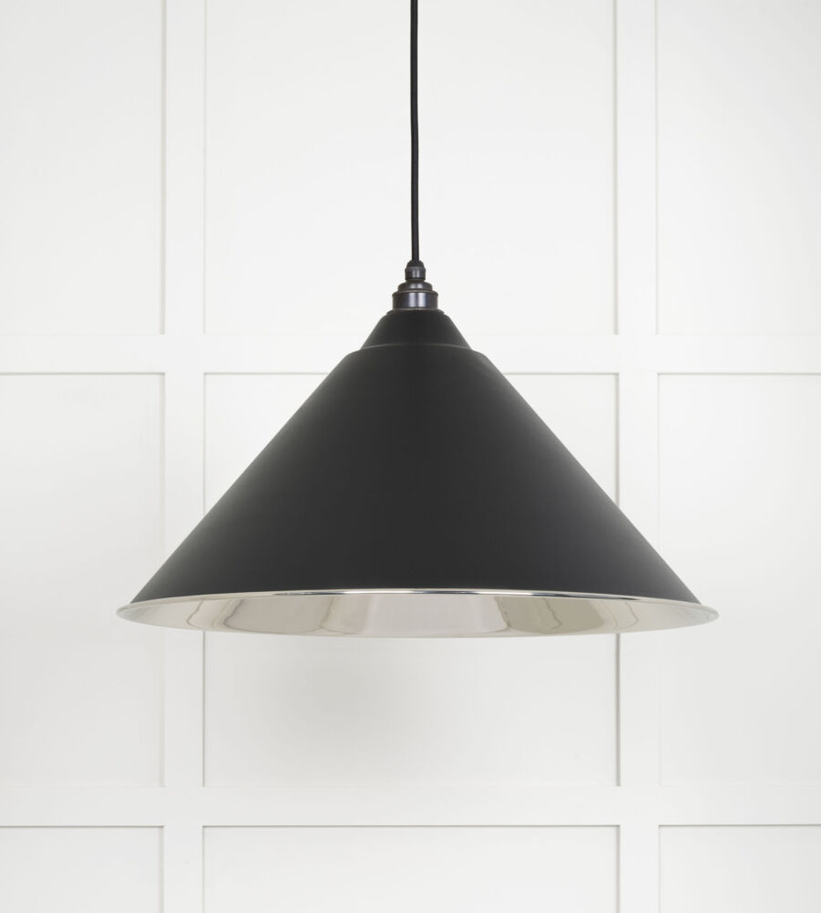 From The Anvil Smooth Nickel Hockley Pendant in Elan Black - Image 3