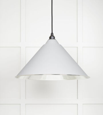 From The Anvil Smooth Nickel Hockley Pendant In Flock