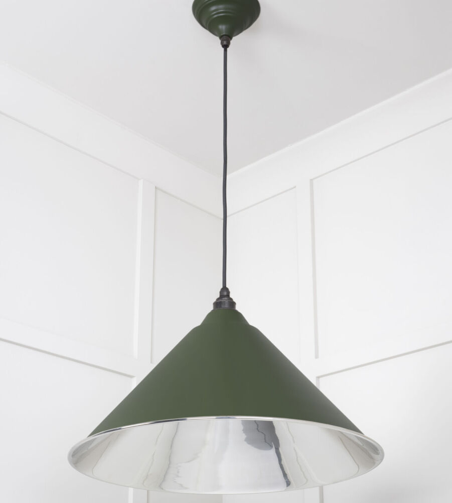 From The Anvil Smooth Nickel Hockley Pendant in Heath - Image 4