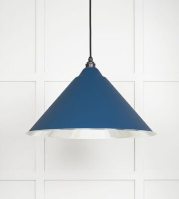 From The Anvil Smooth Nickel Hockley Pendant In Upstream