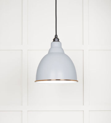 From The Anvil White Gloss Brindley Pendant In Birch