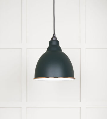 From The Anvil White Gloss Brindley Pendant In Dingle