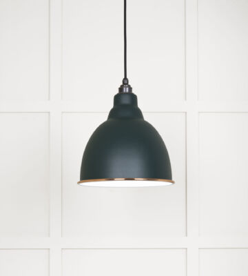 From The Anvil White Gloss Brindley Pendant in Dingle