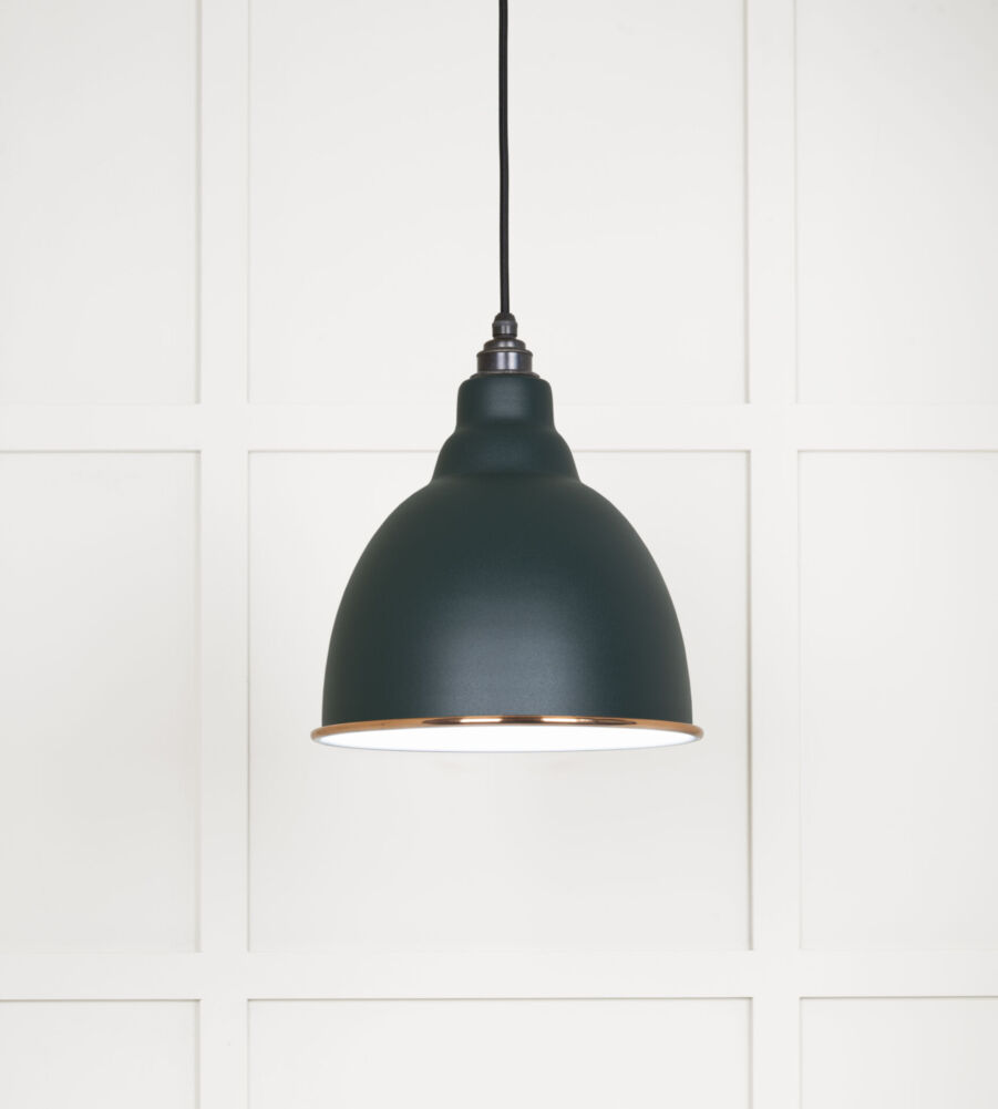 From The Anvil White Gloss Brindley Pendant in Dingle