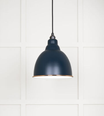 From The Anvil White Gloss Brindley Pendant In Dusk