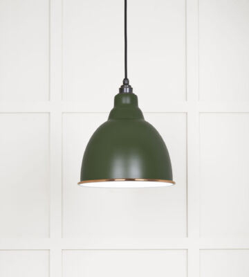 From The Anvil White Gloss Brindley Pendant In Heath