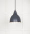From The Anvil White Gloss Brindley Pendant in Slate