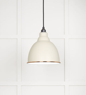 From The Anvil White Gloss Brindley Pendant In Teasel