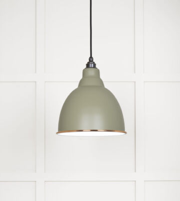 From The Anvil White Gloss Brindley Pendant In Tump