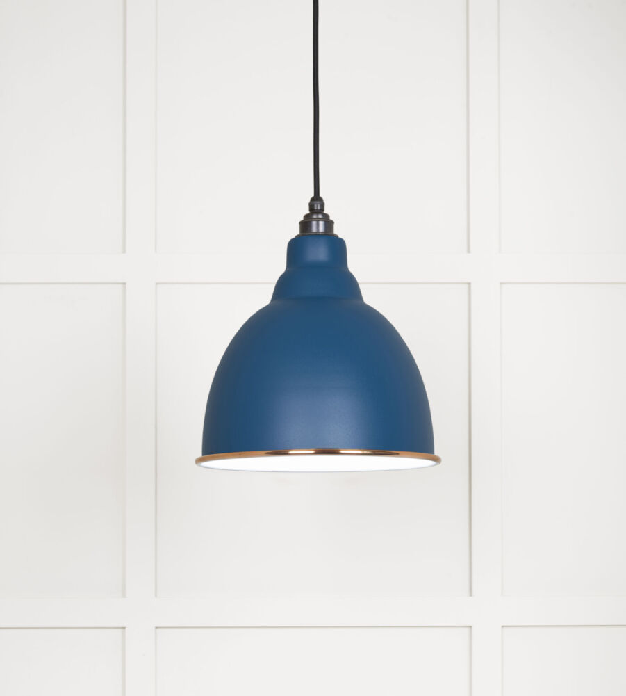 From The Anvil White Gloss Brindley Pendant in Upstream