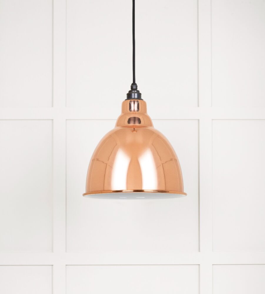 From The Anvil White Gloss Brindley Pendant in Copper - Image 3