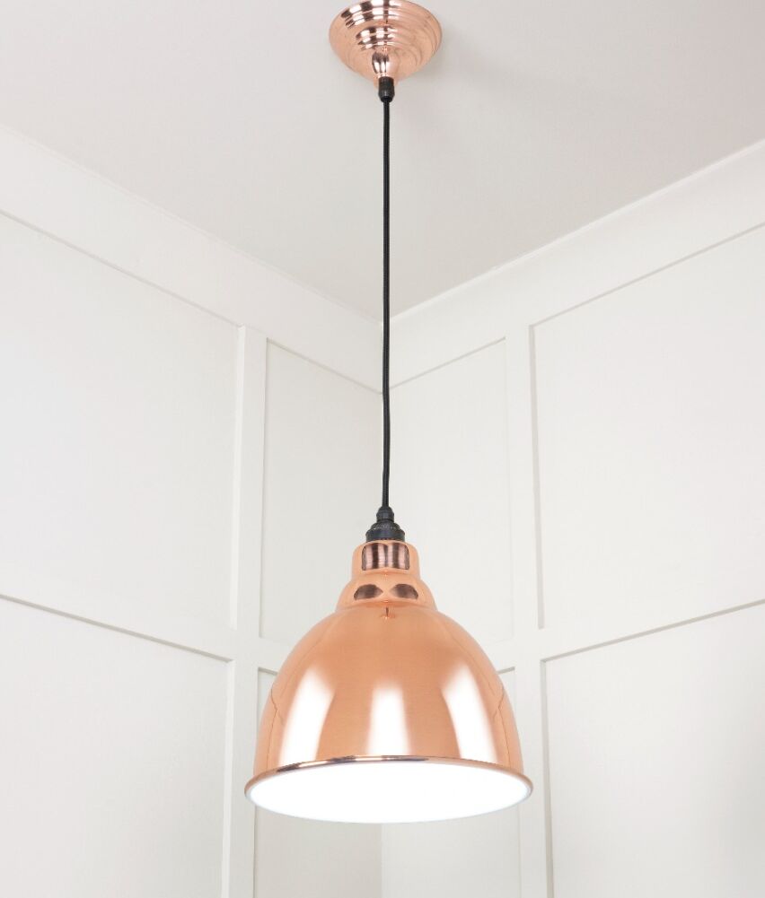 From The Anvil White Gloss Brindley Pendant in Copper - Image 4