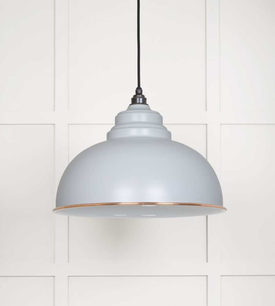 From The Anvil White Gloss Harborne Pendant in Birch - Image 3