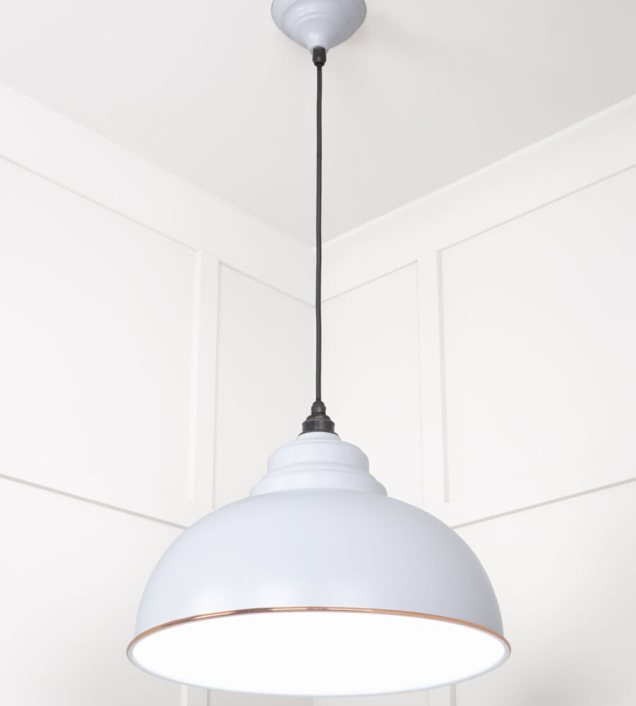 From The Anvil White Gloss Harborne Pendant in Birch - Image 4