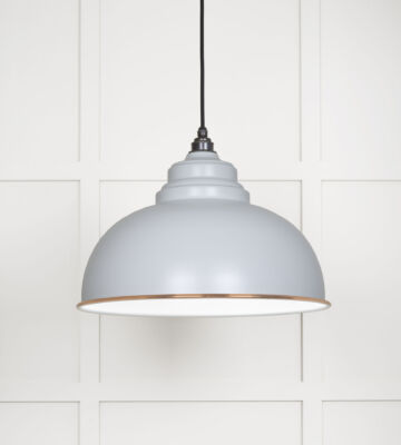 From The Anvil White Gloss Harborne Pendant in Birch