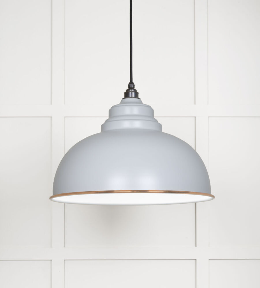 From The Anvil White Gloss Harborne Pendant in Birch
