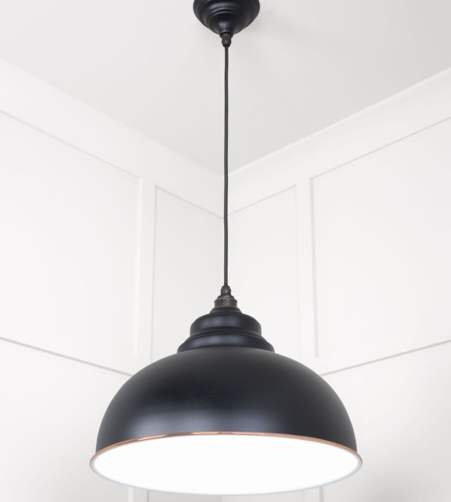From The Anvil White Gloss Harborne Pendant in Elan Black - Image 4
