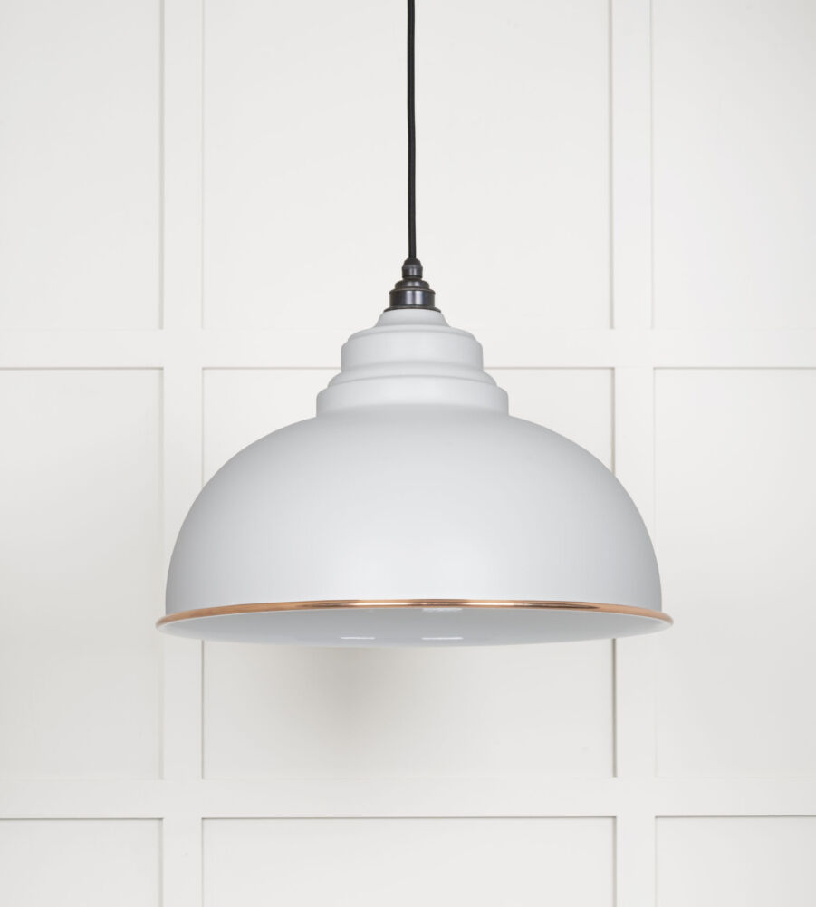 From The Anvil White Gloss Harborne Pendant in Flock - Image 3